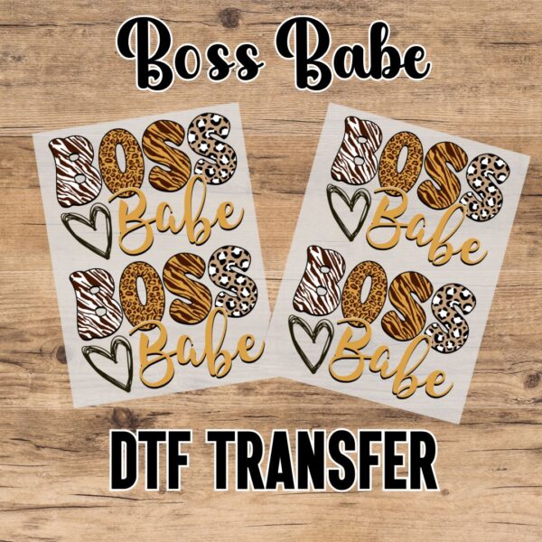 Boss Babe DTF Transfer - Image 2