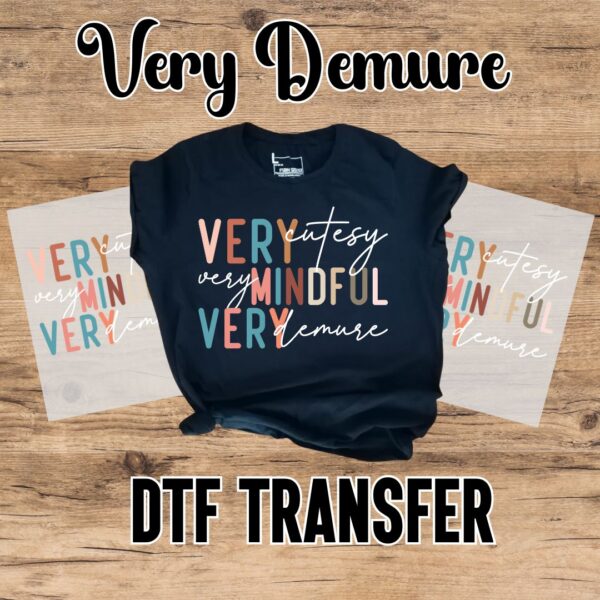 Very Demure DTF Transfer