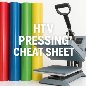 HTV and Permanent Vinyl Pressing Cheat Sheet