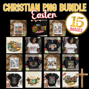 Christian Faith-Based Easter PNG Bundle